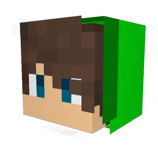 Toniooooooooo Minecraft avatar head, 3D render