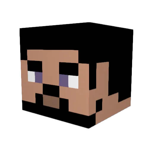 Toniribs2 Minecraft avatar head, 3D render