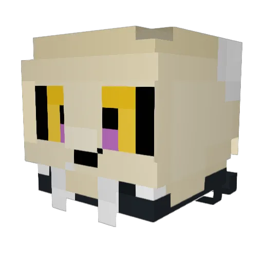 Toniveru Minecraft avatar head, 3D render