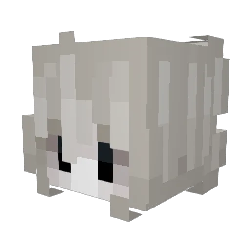 Tonixcal Minecraft avatar head, 3D render