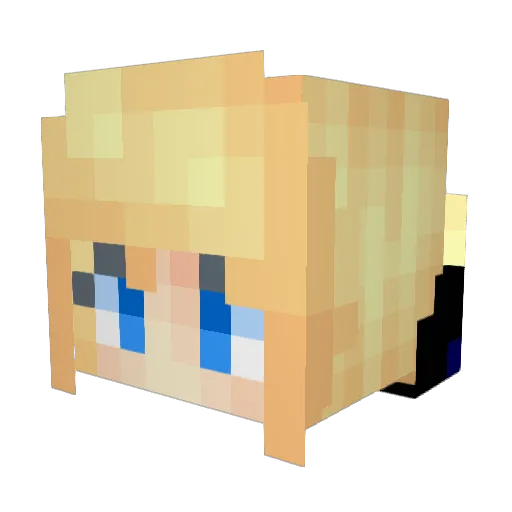 Tonka147 Minecraft avatar head, 3D render