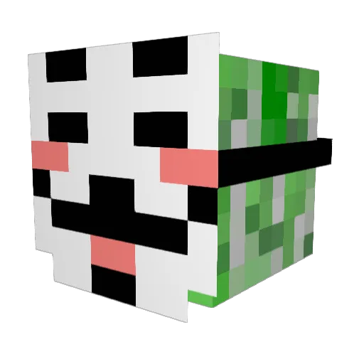 Tonster2053 Minecraft avatar head, 3D render