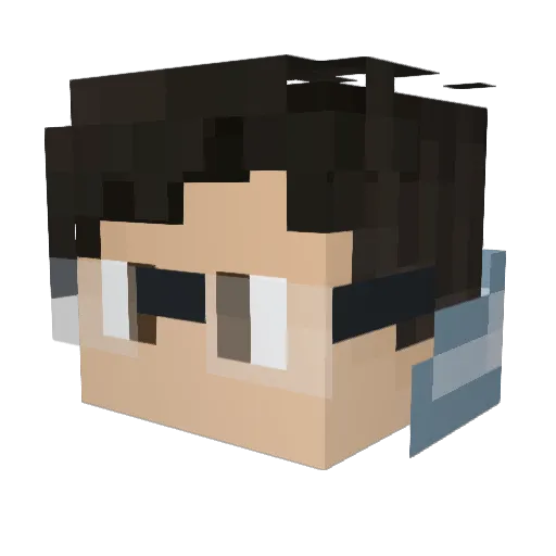 Tonster__ Minecraft avatar head, 3D render
