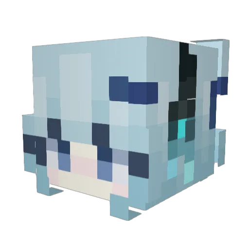 Tont1x Minecraft avatar head, 3D render