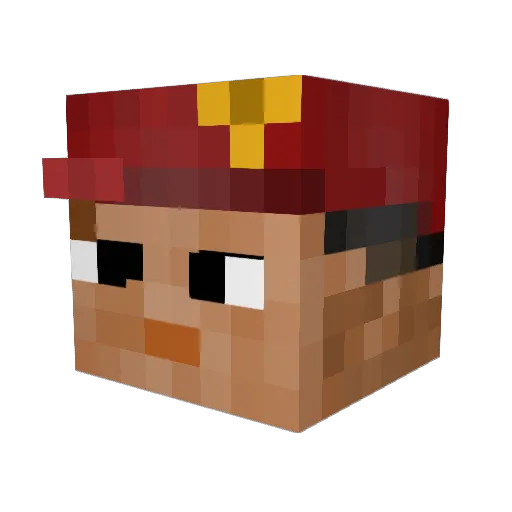 TontacoNumero3 Minecraft avatar head, 3D render