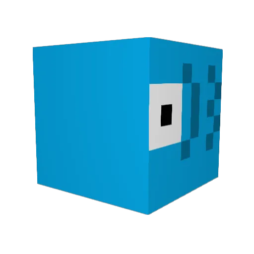 Tontles Minecraft avatar head, 3D render