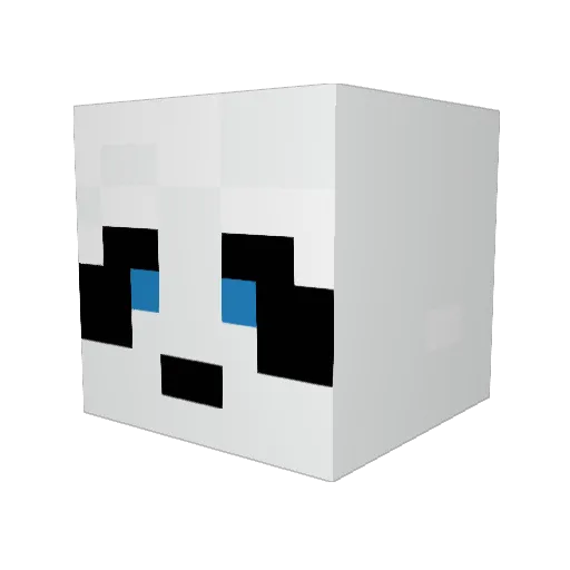Tonto1528 Minecraft avatar head, 3D render