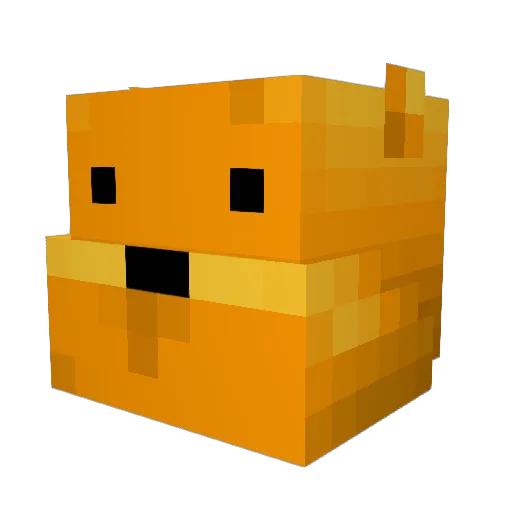 Tonttu02 Minecraft avatar head, 3D render
