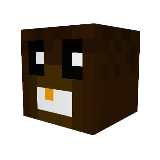 Tony012 Minecraft avatar head, 3D render