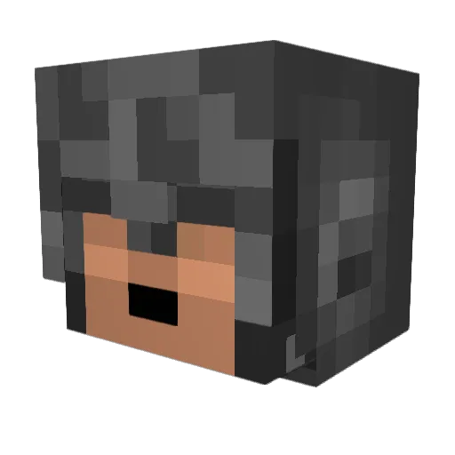 Tony88Bhoy Minecraft avatar head, 3D render