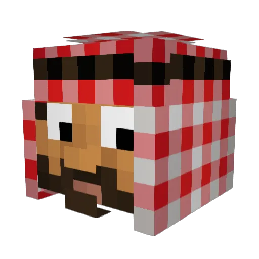 TonyBallz Minecraft avatar head, 3D render
