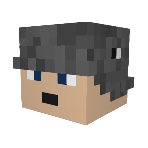 TonyCampa Minecraft avatar head, 3D render