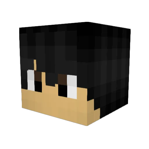 TonyDaBest Minecraft avatar head, 3D render