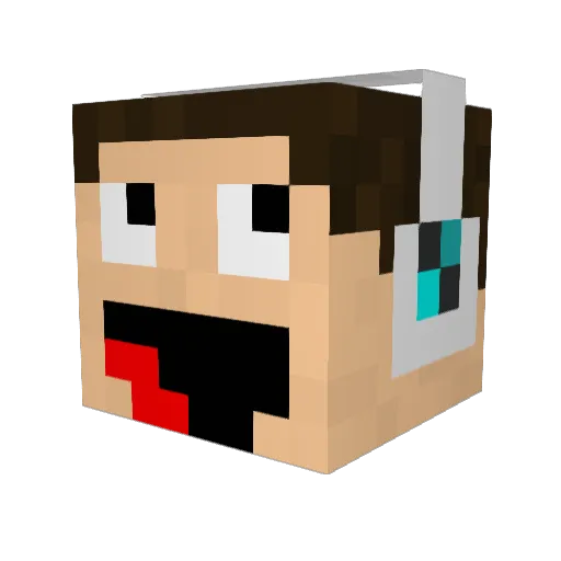 TonyDenza Minecraft avatar head, 3D render