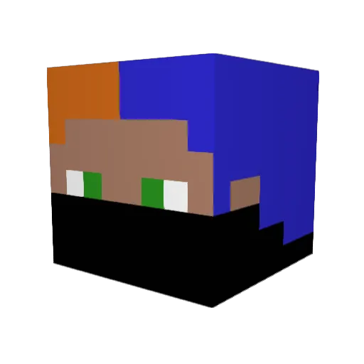 TonyDreamOG Minecraft avatar head, 3D render