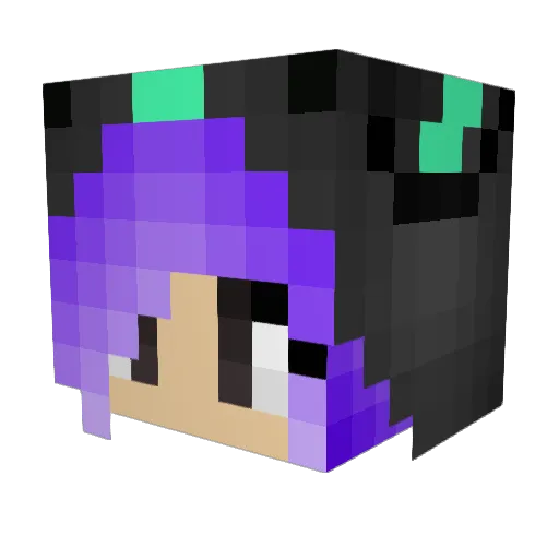 TonyEevee Minecraft avatar head, 3D render