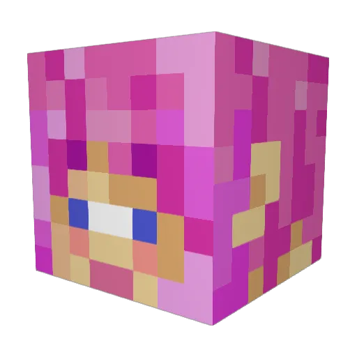TonyFP Minecraft avatar head, 3D render