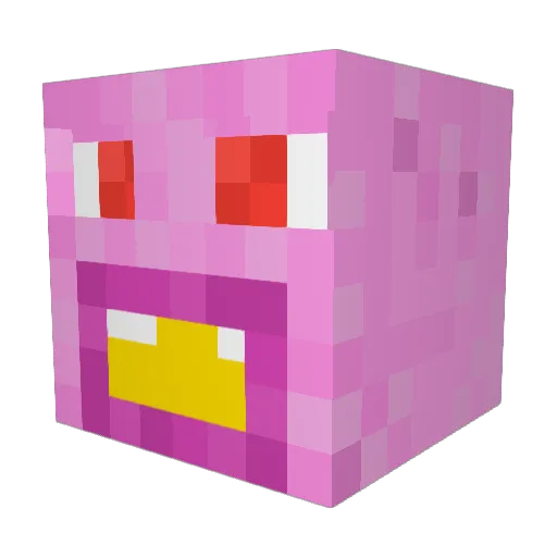 TonyGunks Minecraft avatar head, 3D render
