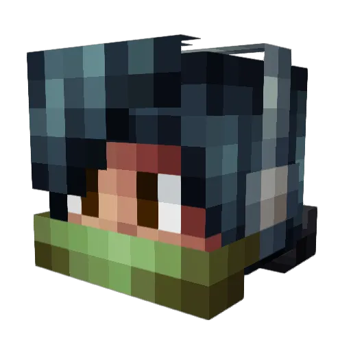 TonyLaban Minecraft avatar head, 3D render