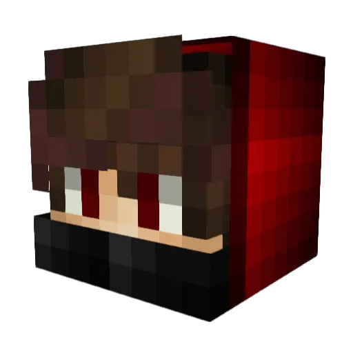TonyNeverMiss Minecraft avatar head, 3D render