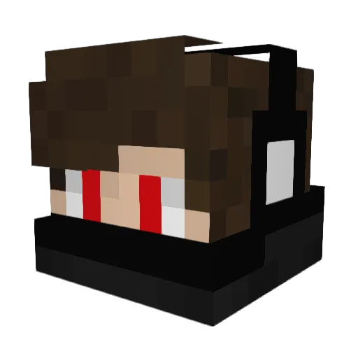 TonyP09 Minecraft avatar head, 3D render