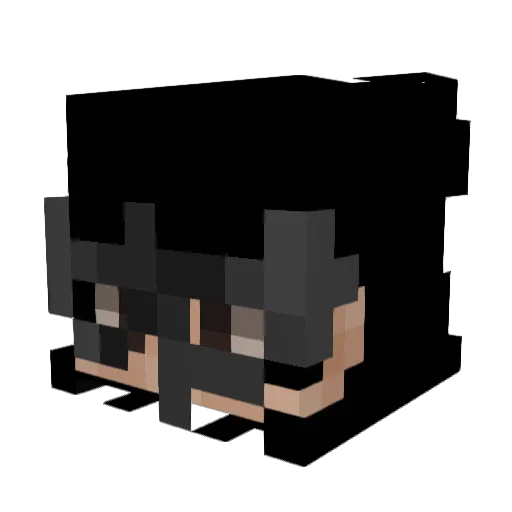 TonyPacheco Minecraft avatar head, 3D render