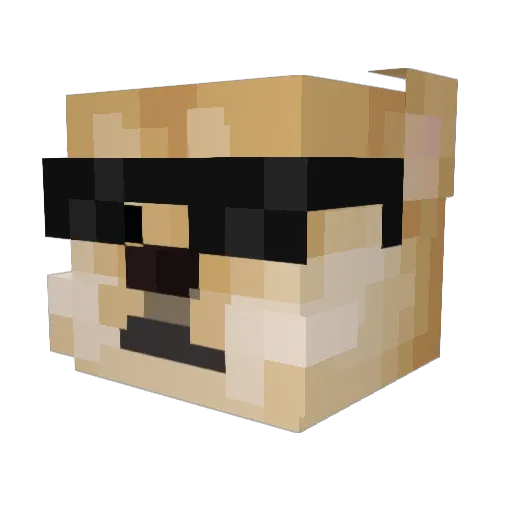 TonyRex_74 Minecraft avatar head, 3D render