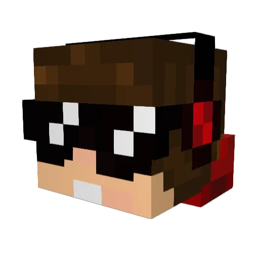TonyRock3010 Minecraft avatar head, 3D render