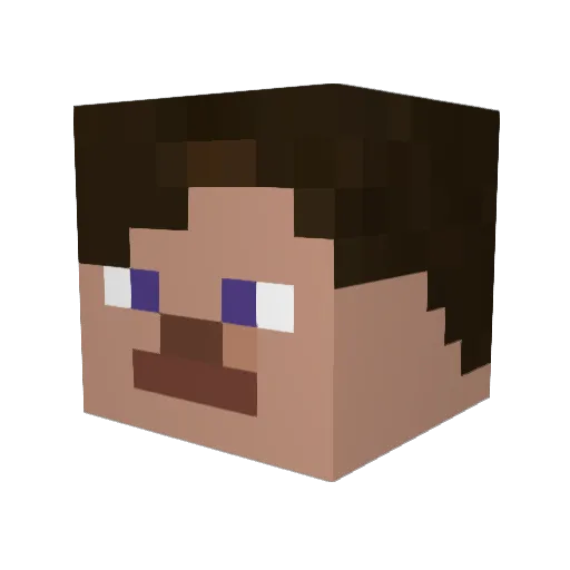 TonySlarkLL Minecraft avatar head, 3D render