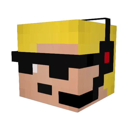 TonyT873 Minecraft avatar head, 3D render