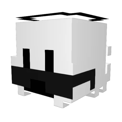 TonyTek Minecraft avatar head, 3D render