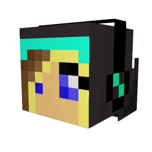 TonyTheGolden Minecraft avatar head, 3D render