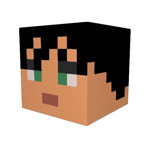 TonyTheTerrific Minecraft avatar head, 3D render