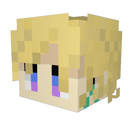 Tony_2170 Minecraft avatar head, 3D render
