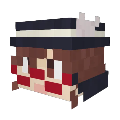 Tony_SCARlet Minecraft avatar head, 3D render