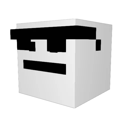 Tony_Two_Legs Minecraft avatar head, 3D render