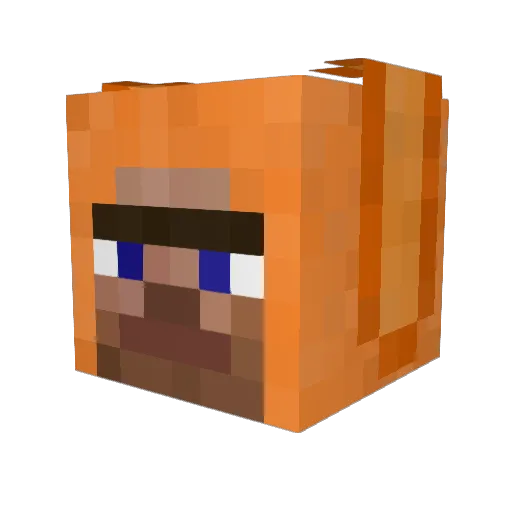 Tonycm Minecraft avatar head, 3D render