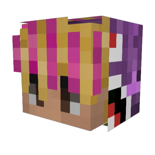 Tonyleum Minecraft avatar head, 3D render