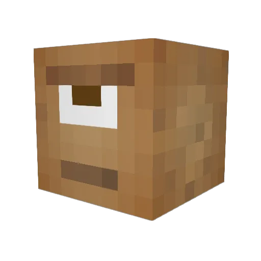 TonysFoul Minecraft avatar head, 3D render