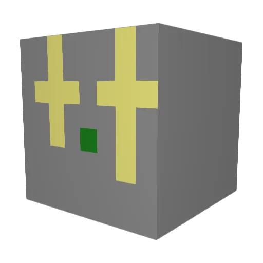 Tonythegrub Minecraft avatar head, 3D render