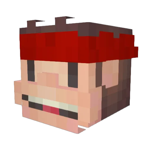 Tonytob Minecraft avatar head, 3D render
