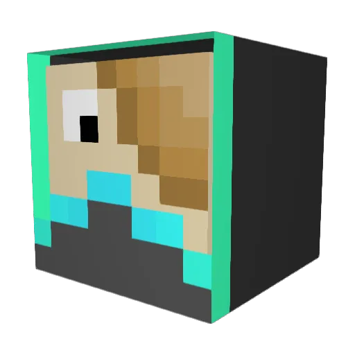 Tonyx101 Minecraft avatar head, 3D render