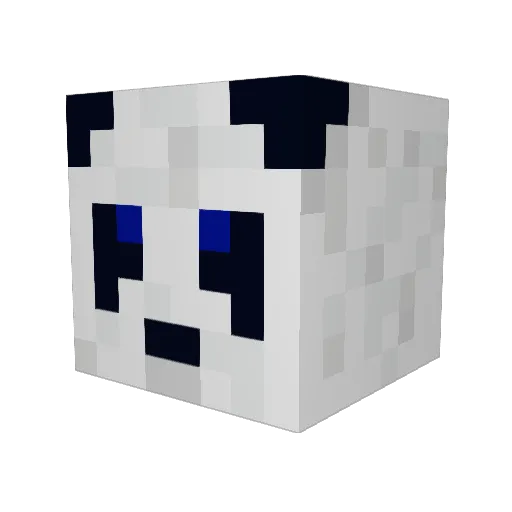 TooBoppity Minecraft avatar head, 3D render