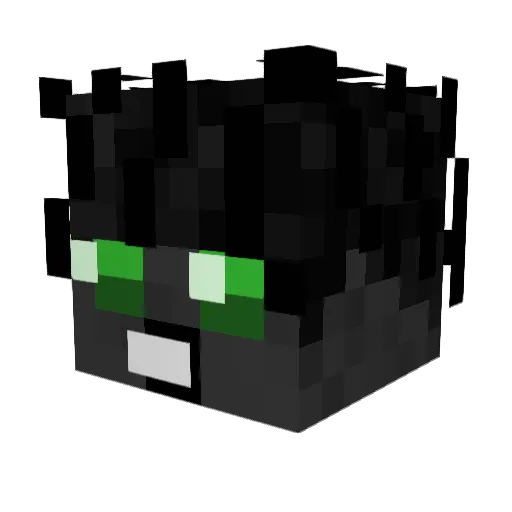 TooBrokie Minecraft avatar head, 3D render