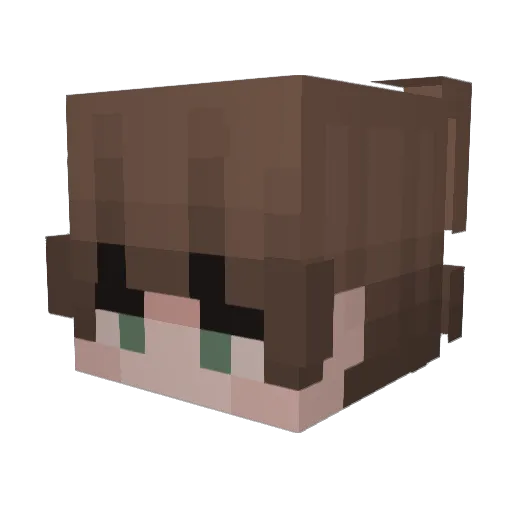 TooFine Minecraft avatar head, 3D render