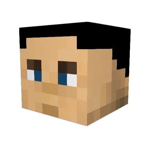TooGooD4_U Minecraft avatar head, 3D render