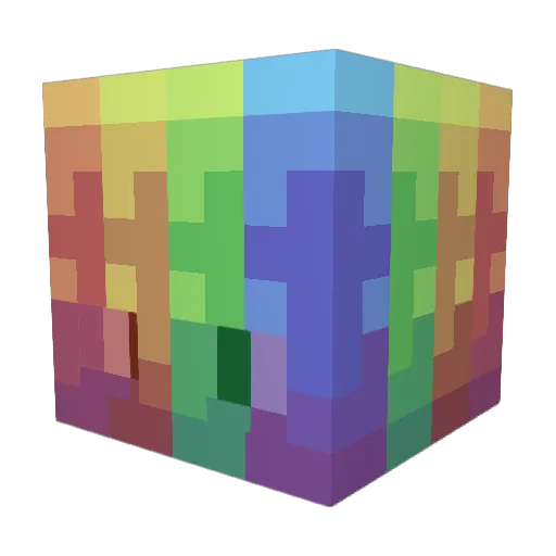 TooMuchPaint Minecraft avatar head, 3D render
