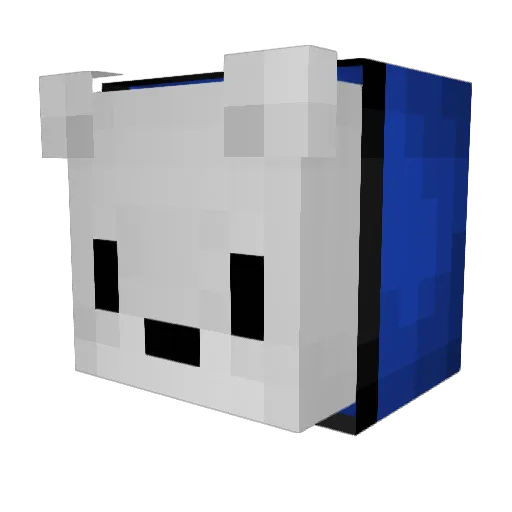 TooNoobForHacks Minecraft avatar head, 3D render