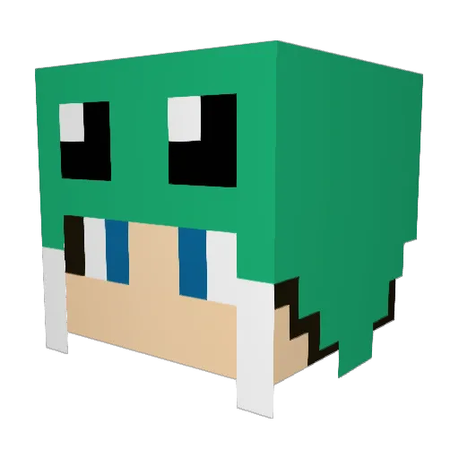 TooSmoothFudge Minecraft avatar head, 3D render