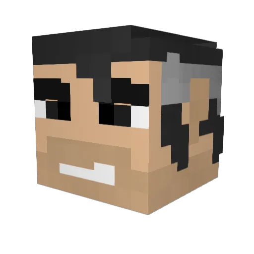 TooStronk Minecraft avatar head, 3D render